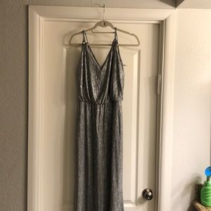 Silver long Calvin Klein Dress